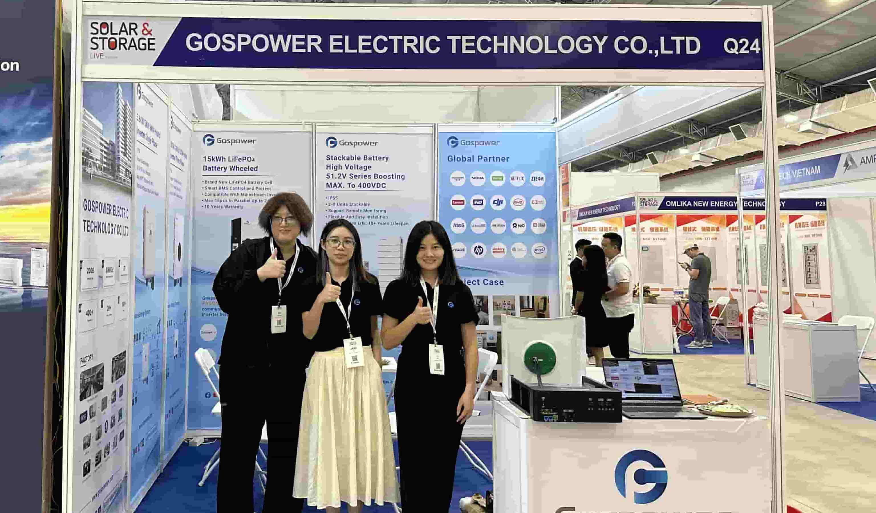 GOSPOWER présente des solutions solaires intelligentes au Solar & Storage Live Vietnam 2024